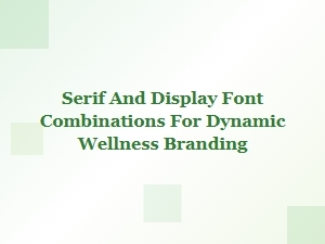 Dynamic Wellness Branding with Bold Fonts